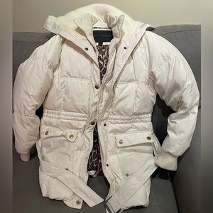 Betsy Johnson Puffer Jacket / White / Size M